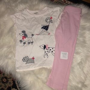 Gymboree Tee and Old Navy leggings